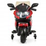 Детский мотоцикл M 3582 EL-3: 6V, 15W, EVA, 3-5 км/ч, кожа - КРАСНЫЙ