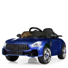 Детский электромобиль Mercedes M 4105 EBLRS-4: 7км/ч, 70W, 2.4G, EVA, кожа - СИНИЙ