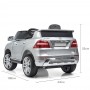 Детский электромобиль M 3568 EBLRS-11 (Mercedes ML 350): 70W, 6 км/ч, EVA, кожа - SILVER PAINT