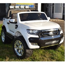 Детский электромобиль Ford Ranger M 3573(MP4) EBLR-1: 180W, 12V 14А, EVA, 2.4G, кожа - БЕЛЫЙ