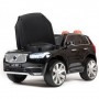 Детский электромобиль VOLVO XC 90 VIP: 8 км/ч, кожа, EVA, 2.4G - ЧЕРНЫЙ