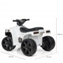Детский квадроцикл M 3893 L-1: кожаное сиденье - БЕЛЫЙ