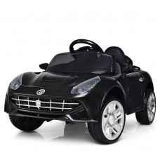 Детский электромобиль FERRARI M 3176 EBLR-2: 2.4G. EVA-колеса, 50W - ЧЕРНЫЙ