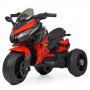 Детский мотоцикл Bambi M 4274 EL-3: 12V 7A, 70W, EVA, кожа - КРАСНЫЙ