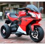 Детский мотоцикл M 3912 EL-3: 50W, USB/MP3, кожаное сиденье - КРАСНЫЙ