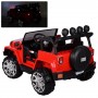 Детский двухместный электромобиль JEEP M 3572 EBLR-3: 4x4, 8 км/ч, EVA, кожа - RED
