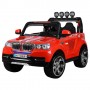 Детский электромобиль BMW M 3118 EBLR-3: 4x4, 7 км/ч, EVA, кожа - КРАСНЫЙ