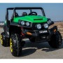 Детский двухместный электромобиль M 3454 EBLR-5: 4x4, 12V14A, 9 км/ч, EVA, кожа - ЗЕЛЕНЫЙ