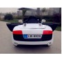 Детский электромобиль AUDI R8 KD100: 12V, 7 км/ч, МЯГКОЕ СИДЕНИЕ, EVA-КОЛЕСА - WHITE