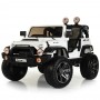 Детский электромобиль M 4111 EBLR-1: 2-x местный 8 км/ч, 70W, 2.4G, EVA, кожа - БЕЛЫЙ