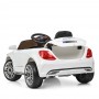 Детский электромобиль M 3987 EBLR-1: 3км/ч, 40W, 2.4G, EVA, кожа - БЕЛЫЙ
