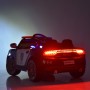 Детский электромобиль  POLICE M 4108 EBLR-2: 2.4G, 50W, EVA, громкоговоритель, кожа - ЧЕРНО-БЕЛЫЙ