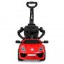 Электромобиль-каталка-толокар Porsche M 3592 L-3: 3 км/ч, эко-кожа - КРАСНЫЙ