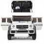 Детский двухместный электромобиль M 3971 EBLR-1 (Mercedes AMG G63): 140W, 8 км/ч, EVA колеса, кожа - БЕЛЫЙ