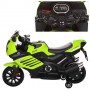 Детский мотоцикл M 3578 EL-5: 12V, 40W, EVA, кожа, 3-5 км/ч - ЗЕЛЕНЫЙ