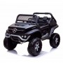 Детский электромобиль M 4133 EBLRS-2 (MERCEDES UNIMOG): 8 км/ч, 4x4, 140W, 2.4G, EVA, кожа - ЧЕРНЫЙ