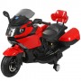 Детский мотоцикл M 3258-3: 110x54x74 см, 7 км/ч, USB+MP3 - КРАСНЫЙ