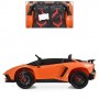 Детский электромобиль Lamborghini Aventador M 3903 EBLR-7: 2.4G, 12V10A, EVA, 90W, кожа - ОРАНЖЕВЫЙ