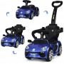 Электромобиль-каталка-толокар Lamborghini M 3591 LS-4: 3 км/ч, эко-кожа - СИНИЙ (ПОКРАСКА)