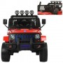 Детский электромобиль Jeep M 3237 EBLR-3: 4x4, 7 км/ч, EVA, Кожа, 2.4G - КРАСНЫЙ