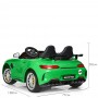 Детский двухместный электромобиль M 3905 EBLR-5 (Mercedes AMG GT R): 140W, 7 км/ч, EVA, кожа - ЗЕЛЕНЫЙ