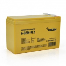 Тяговая аккумуляторная батарея AGM MERLION 6-DZM-9: 12V 9Ah F2  Q5