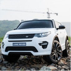 Детский электромобиль Land Rover M 3908 EBLR-1: 7 км/ч, кожа, EVA, 2.4G - БЕЛЫЙ