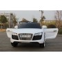 Детский электромобиль AUDI R8 KD100: 12V, 7 км/ч, МЯГКОЕ СИДЕНИЕ, EVA-КОЛЕСА - WHITE