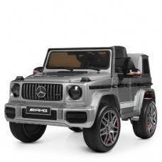 Детский электромобиль джип M 4180 EBLRS-11: 2x45W, 2.4G, EVA, 4.5 км/ч, кожа - СЕРЫЙ