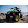 Детский двухместный электромобиль M 3454 EBLR-5: 4x4, 12V14A, 9 км/ч, EVA, кожа - ЗЕЛЕНЫЙ