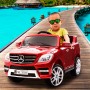 Детский электромобиль M 3568 EBLRS-3 (Mercedes ML 350): 70W, 6 км/ч, EVA, кожа - BORDO PAINT