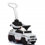 Детская машина-толокар Mercedes M 3853 EL-1: EVA, кожа, родительская ручка - БЕЛЫЙ