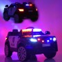 Детский электромобиль Land Rover POLICE M 2775 EBLR-1-2: EVA-колеса - ЧЕРНО-БЕЛЫЙ
