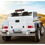 Детский двухместный электромобиль M 4000 EBLR-1 (Mercedes G650): 140W, 7 км/ч, EVA, кожа - БЕЛЫЙ