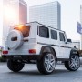 Детский электромобиль M 3567 EBLR-1 4WD (Mercedes G65 VIP): 4x4, 180W, 8 км/ч, EVA, кожа - БЕЛЫЙ