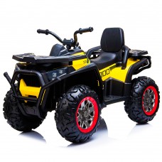 Детский квадроцикл M 4081 EBLR-2-6: 2.4G, 3-7 км/ч, 70W, USB/SD, EVA - ЖЕЛТО-ЧЕРНЫЙ