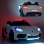 Детский легковой электромобиль Porsche Cayman M 4055 ALS-2:  15 км/ч, EVA, USB - ЧЕРНЫЙ ЛАК