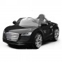 Детский электромобиль AUDI R8 KD100: 12V, 7 км/ч, МЯГКОЕ СИДЕНИЕ, EVA-КОЛЕСА - BLACK