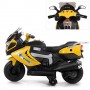 Детский мотоцикл BMW M 3625 EL-6: EVA, 3-7 км/ч, 50W - ЖЕЛТЫЙ