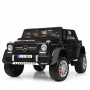 Детский двухместный электромобиль M 4000 EBLR-2 (Mercedes G650): 140W, 7 км/ч, EVA, кожа - ЧЕРНЫЙ