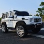 Детский электромобиль M 3567 EBLR-1 (Mercedes G65 VIP): 90W, 8 км/ч, EVA, кожа - БЕЛЫЙ
