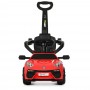 Детская электромашина-толокар Bambi  M 3591 L-3: кожа, родительская ручка - КРАСНАЯ