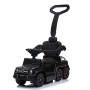 Детская машина-толокар Mercedes M 3853 EL-2: EVA, кожа, родительская ручка - ЧЕРНЫЙ