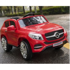 Детский электромобиль Mercedes M 3829 EBLR-3: 2.4G, EVA, 7 км/ч, кожа - КРАСНЫЙ