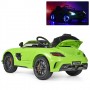 Детский электромобиль Mercedes-Benz M 2760 EBLR-5-2: 2.4G. EVA-колеса, кожа - ЗЕЛЕНЫЙ КАРБОН
