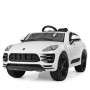 Детский электромобиль Porsche M 4009 EBLR-1: 7 км/ч, кожа, EVA, 2.4G - БЕЛЫЙ