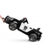Детский электромобиль  POLICE M 4108 EBLR-2: 2.4G, 50W, EVA, громкоговоритель, кожа - ЧЕРНО-БЕЛЫЙ