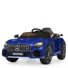 Детский электромобиль джип M 4182 EBLRS-4: 2x45W, 2.4G, EVA, 7 км/ч, кожа-СИНИЙ