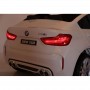 Детский двухместный электромобиль BMW X6M JJ 2168-1: 9 км/ч, 2.4G. EVA-колеса, Кожа - БЕЛЫЙ