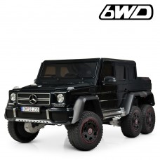 Детский электромобиль джип M 4211 EBLR-2: 6x35W, кожа, EVA, 2.4G - ЧЕРНЫЙ